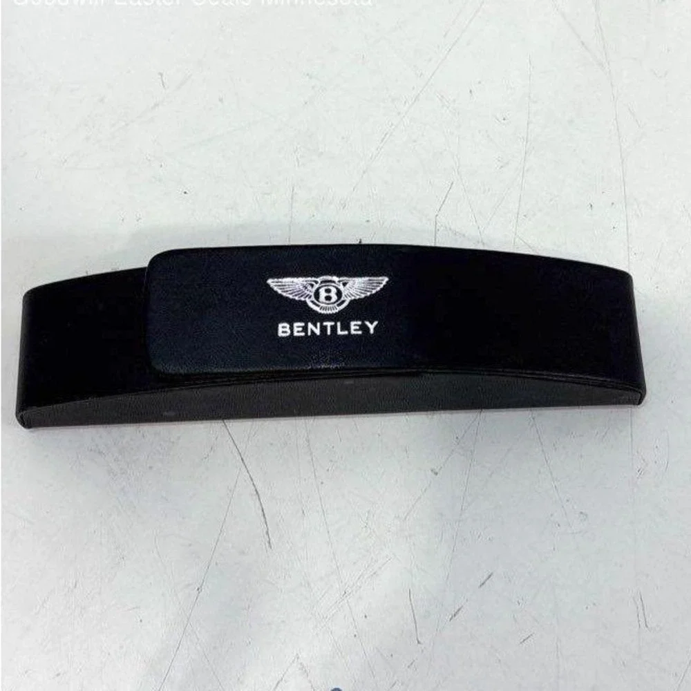 Bentley Luxury Ballpoint Pen Black Silver Tone Mesh Inlay with Case